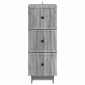 vidaXL Ντουλάπι με Συρτάρια Γκρι Sonoma 33 x 34,5 x 90 εκ