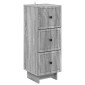 vidaXL Ντουλάπι με Συρτάρια Γκρι Sonoma 33 x 34,5 x 90 εκ