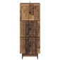 vidaXL Ντουλάπι με Συρτάρια Παλαιωμένο ξύλο 33 x 34,5 x 90 εκ