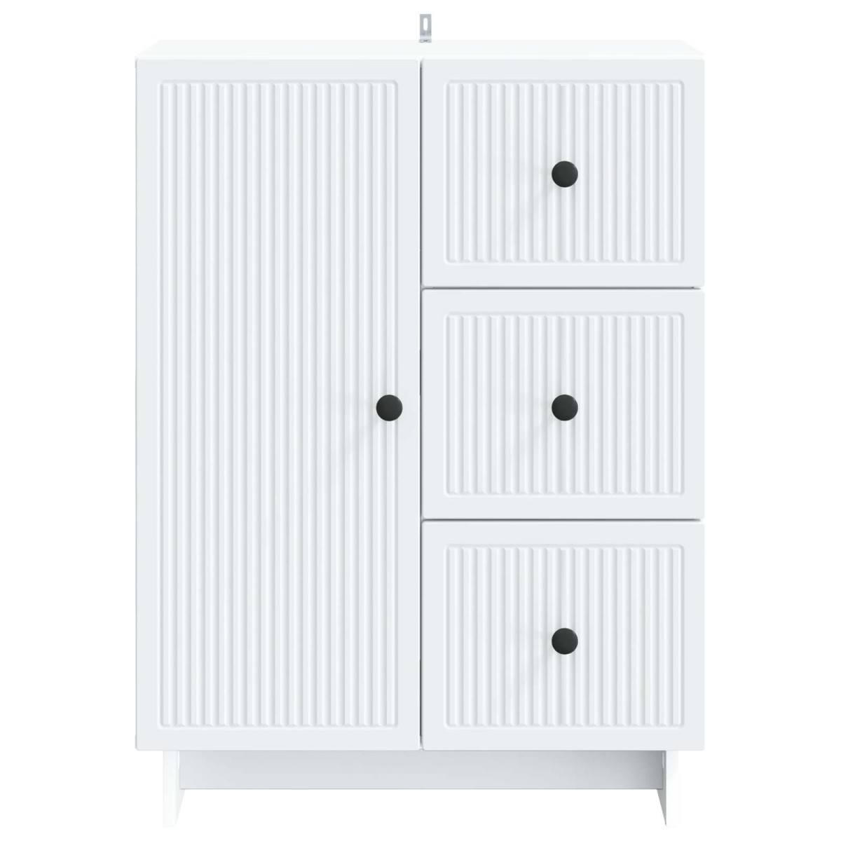 vidaXL Πλαϊνό γραφείο Λευκό 66 x 34,5 x 90 εκ Επεξεργασμένο Ξύλο