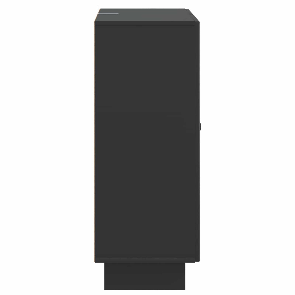 vidaXL Πλαϊνό γραφείο Μαύρο 66 x 34,5 x 90 εκ Επεξεργασμένο Ξύλο