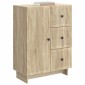 vidaXL Πλαϊνό γραφείο Sonoma Δρυς 66 x 34,5 x 90 εκ Επεξεργασμένο Ξύλο