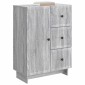 vidaXL Πλαϊνό γραφείο Γκρι Sonoma 66 x 34,5 x 90 εκ Επεξεργασμένο Ξύλο