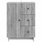 vidaXL Πλαϊνό γραφείο Γκρι Sonoma 66 x 34,5 x 90 εκ Επεξεργασμένο Ξύλο