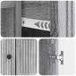 vidaXL Πλαϊνό γραφείο Γκρι Sonoma 66 x 34,5 x 90 εκ Επεξεργασμένο Ξύλο