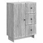 vidaXL Πλαϊνό γραφείο Γκρι Sonoma 66 x 34,5 x 90 εκ Επεξεργασμένο Ξύλο