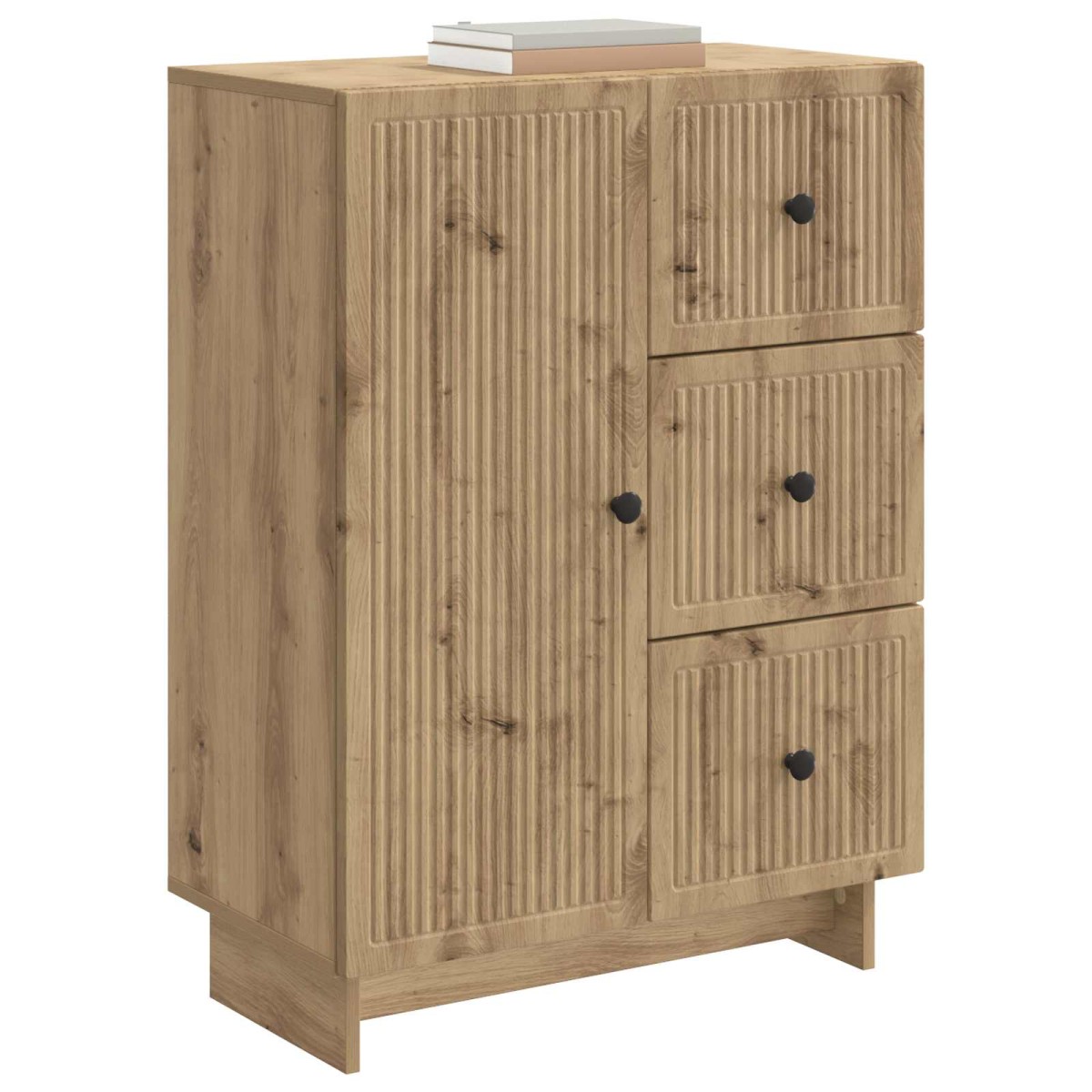 vidaXL Πλαϊνό γραφείο Artisan Δρυς 66 x 34,5 x 90 εκ