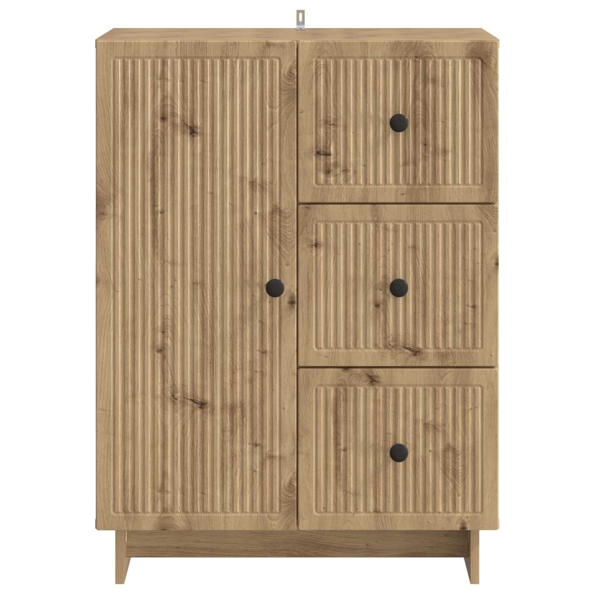 vidaXL Πλαϊνό γραφείο Artisan Δρυς 66 x 34,5 x 90 εκ