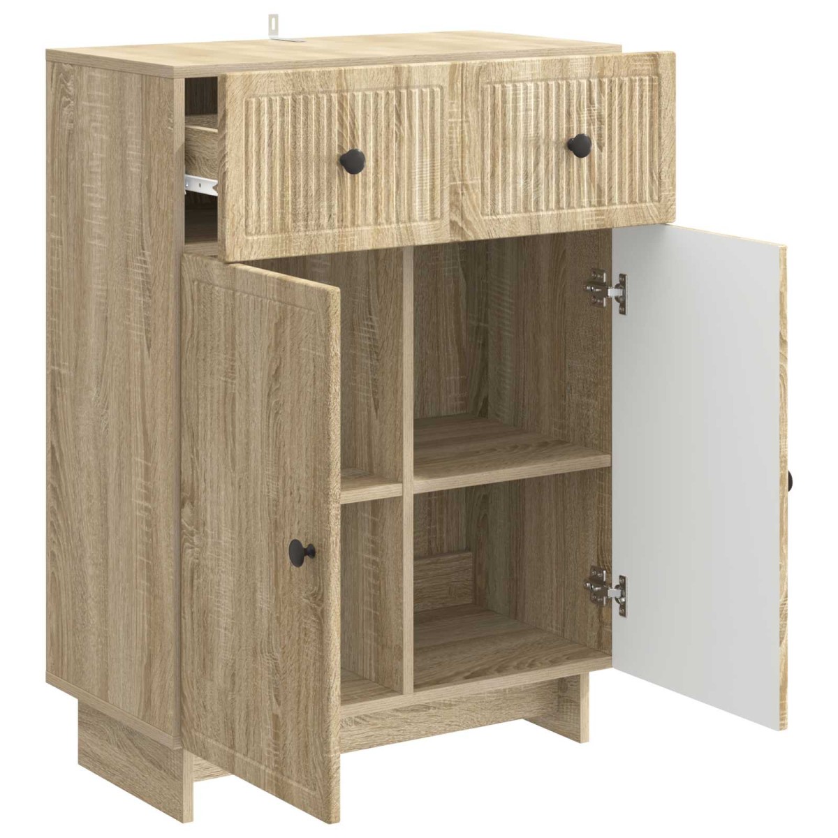 vidaXL Πλαϊνό γραφείο Sonoma Δρυς 66 x 34,5 x 90 εκ Επεξεργασμένο Ξύλο