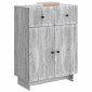 vidaXL Πλαϊνό γραφείο Γκρι Sonoma 66 x 34,5 x 90 εκ Επεξεργασμένο Ξύλο