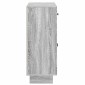 vidaXL Πλαϊνό γραφείο Γκρι Sonoma 66 x 34,5 x 90 εκ Επεξεργασμένο Ξύλο