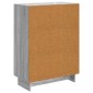 vidaXL Πλαϊνό γραφείο Γκρι Sonoma 66 x 34,5 x 90 εκ Επεξεργασμένο Ξύλο