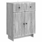 vidaXL Πλαϊνό γραφείο Γκρι Sonoma 66 x 34,5 x 90 εκ Επεξεργασμένο Ξύλο