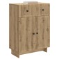 vidaXL Πλαϊνό γραφείο Artisan Δρυς 66 x 34,5 x 90 εκ