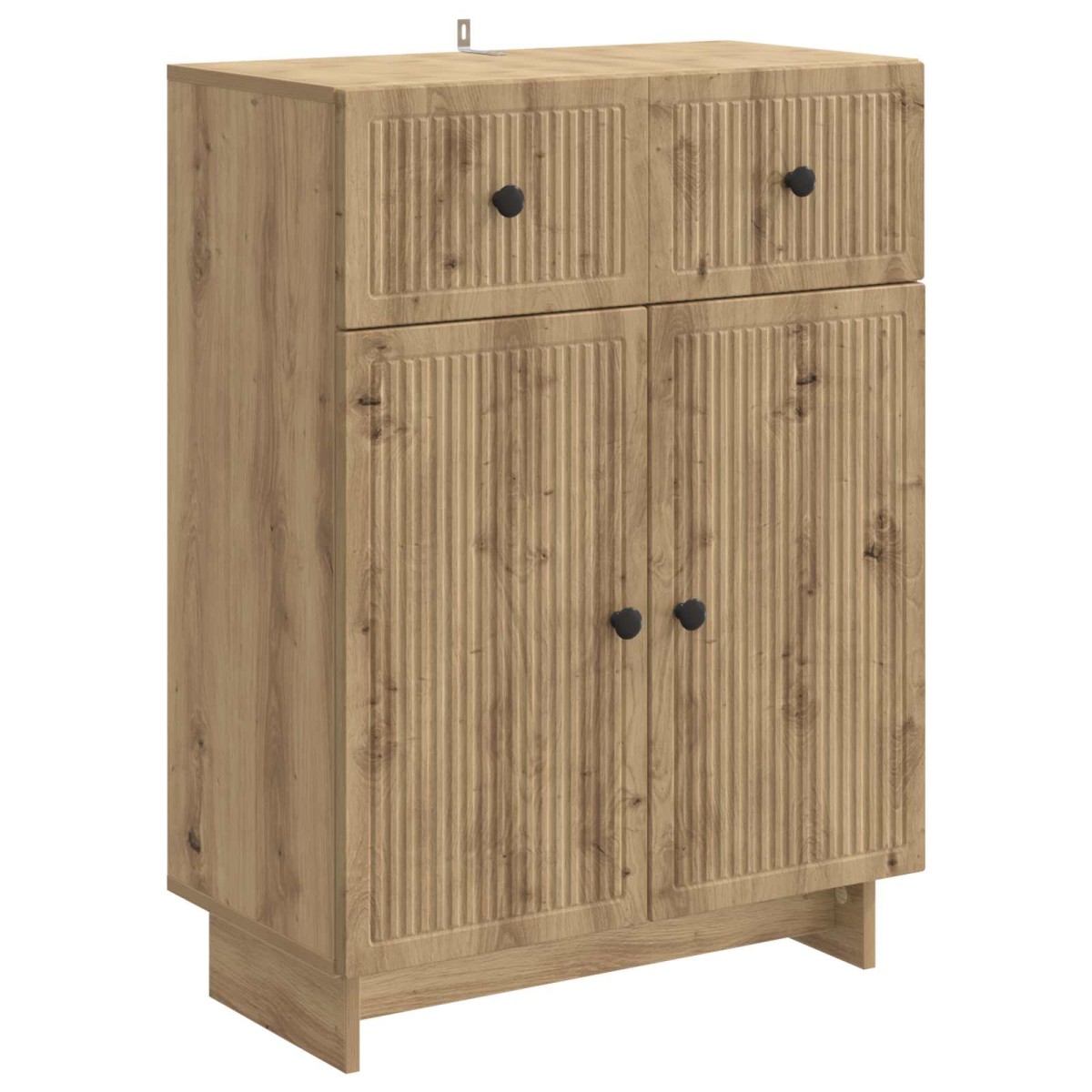 vidaXL Πλαϊνό γραφείο Artisan Δρυς 66 x 34,5 x 90 εκ