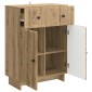 vidaXL Πλαϊνό γραφείο Artisan Δρυς 66 x 34,5 x 90 εκ