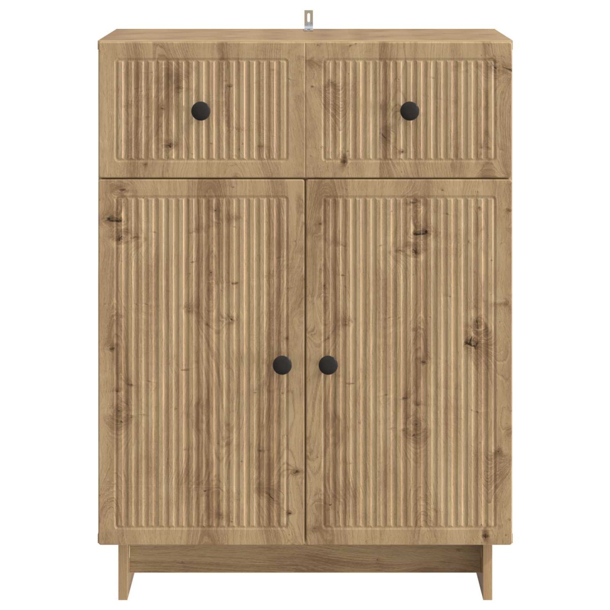 vidaXL Πλαϊνό γραφείο Artisan Δρυς 66 x 34,5 x 90 εκ