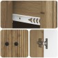 vidaXL Πλαϊνό γραφείο Artisan Δρυς 66 x 34,5 x 90 εκ