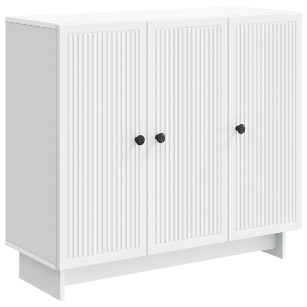 vidaXL Πλαϊνό γραφείο Λευκό 89 x 34,5 x 80 εκ Επεξεργασμένο Ξύλο