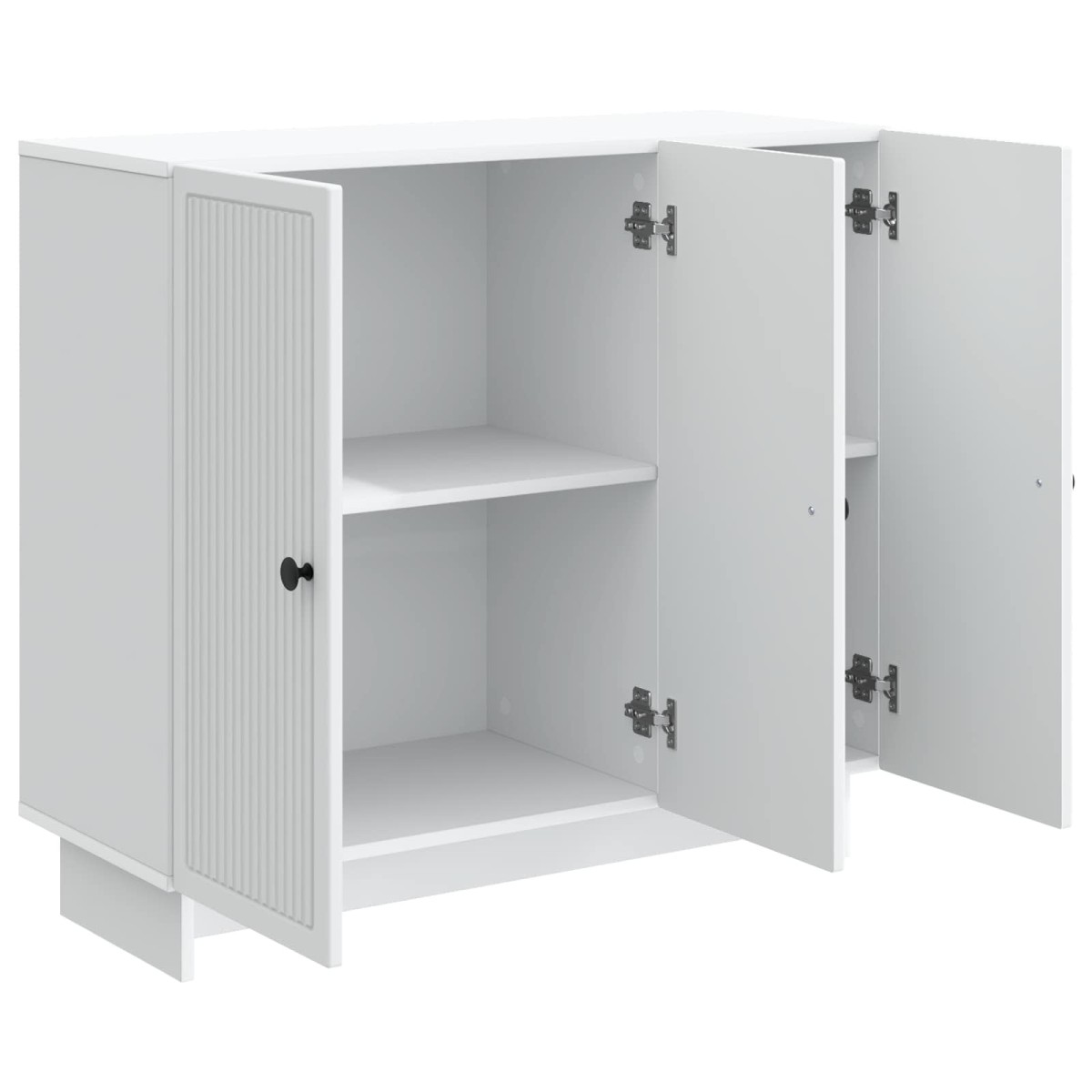 vidaXL Πλαϊνό γραφείο Λευκό 89 x 34,5 x 80 εκ Επεξεργασμένο Ξύλο