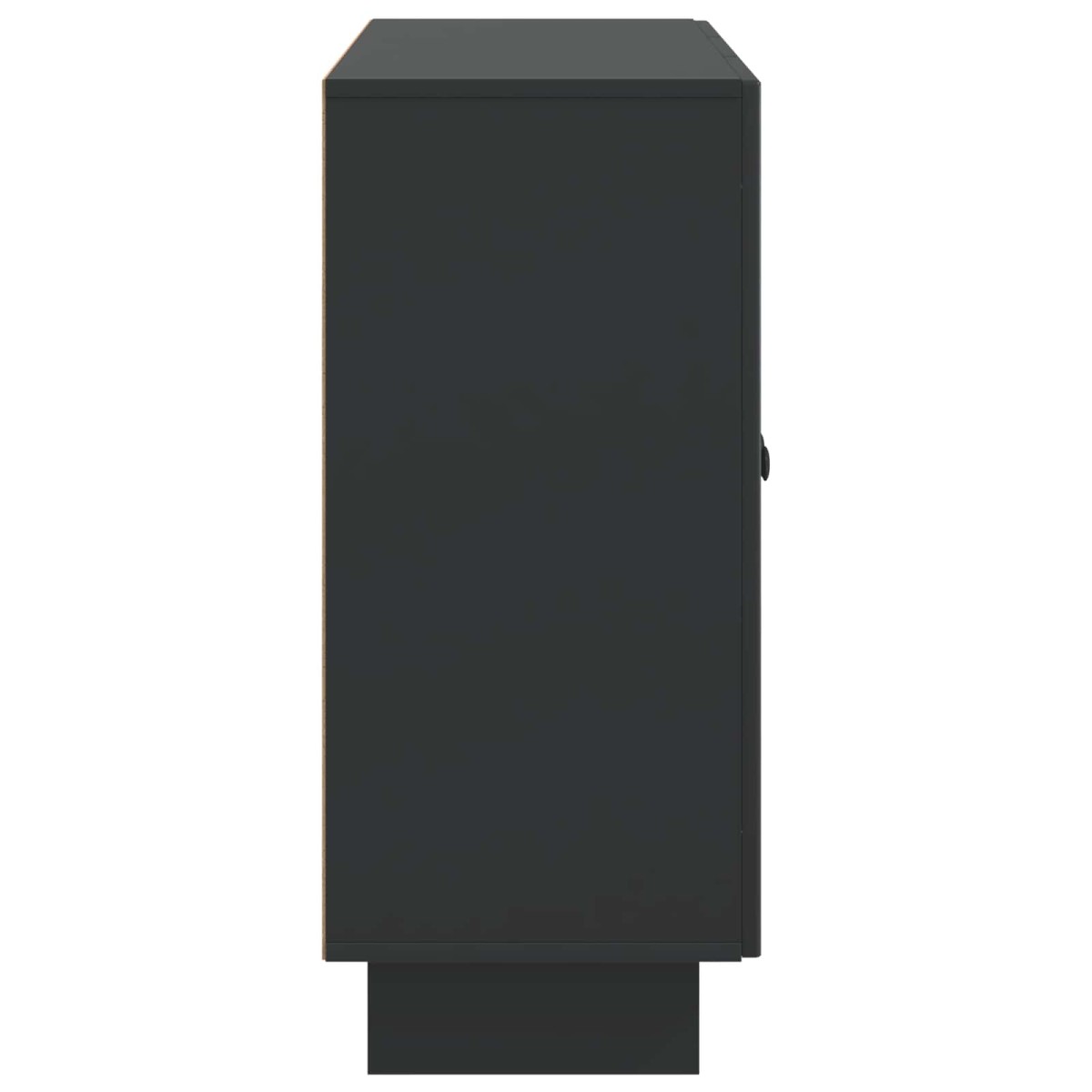 vidaXL Πλαϊνό γραφείο Μαύρο 89 x 34,5 x 80 εκ Επεξεργασμένο Ξύλο
