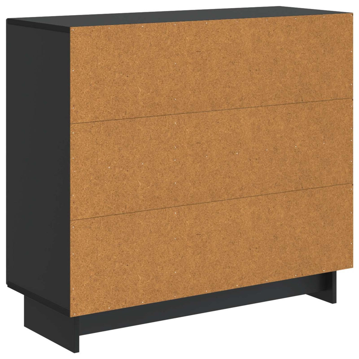 vidaXL Πλαϊνό γραφείο Μαύρο 89 x 34,5 x 80 εκ Επεξεργασμένο Ξύλο