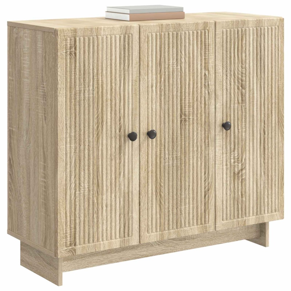 vidaXL Πλαϊνό γραφείο Sonoma Δρυς 89 x 34,5 x 80 εκ Επεξεργασμένο Ξύλο
