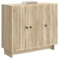 vidaXL Πλαϊνό γραφείο Sonoma Δρυς 89 x 34,5 x 80 εκ Επεξεργασμένο Ξύλο