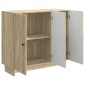 vidaXL Πλαϊνό γραφείο Sonoma Δρυς 89 x 34,5 x 80 εκ Επεξεργασμένο Ξύλο