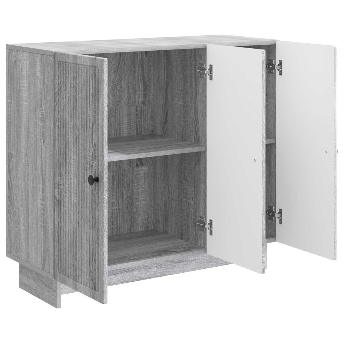 vidaXL Πλαϊνό γραφείο Γκρι Sonoma 89 x 34,5 x 80 εκ Επεξεργασμένο Ξύλο