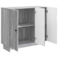 vidaXL Πλαϊνό γραφείο Γκρι Sonoma 89 x 34,5 x 80 εκ Επεξεργασμένο Ξύλο