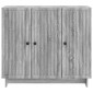 vidaXL Πλαϊνό γραφείο Γκρι Sonoma 89 x 34,5 x 80 εκ Επεξεργασμένο Ξύλο