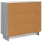 vidaXL Πλαϊνό γραφείο Γκρι Sonoma 89 x 34,5 x 80 εκ Επεξεργασμένο Ξύλο