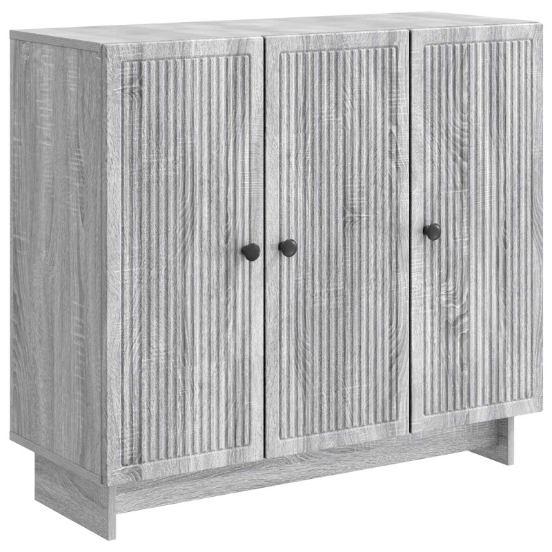 vidaXL Πλαϊνό γραφείο Γκρι Sonoma 89 x 34,5 x 80 εκ Επεξεργασμένο Ξύλο