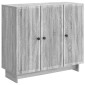vidaXL Πλαϊνό γραφείο Γκρι Sonoma 89 x 34,5 x 80 εκ Επεξεργασμένο Ξύλο