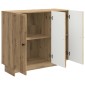 vidaXL Πλαϊνό γραφείο Artisan Δρυς 89 x 34,5 x 80 εκ