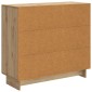 vidaXL Πλαϊνό γραφείο Artisan Δρυς 89 x 34,5 x 80 εκ