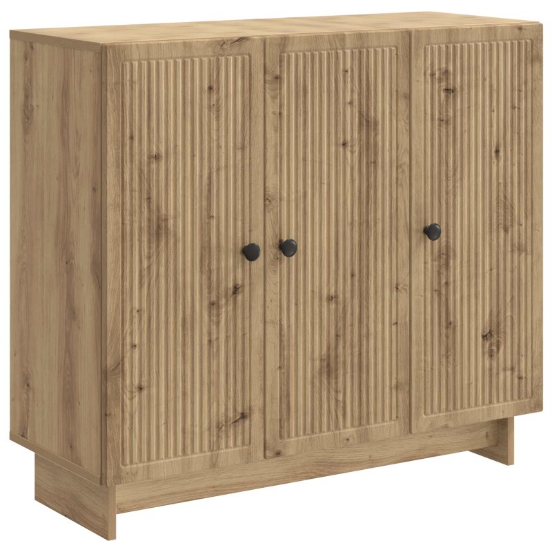 vidaXL Πλαϊνό γραφείο Artisan Δρυς 89 x 34,5 x 80 εκ