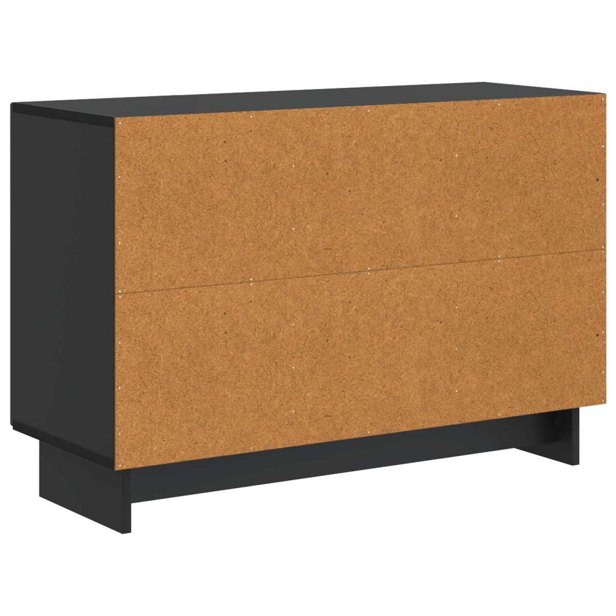 vidaXL Πλαϊνό γραφείο Μαύρο 89 x 34,5 x 60 εκ. Επεξεργασμένο Ξύλο