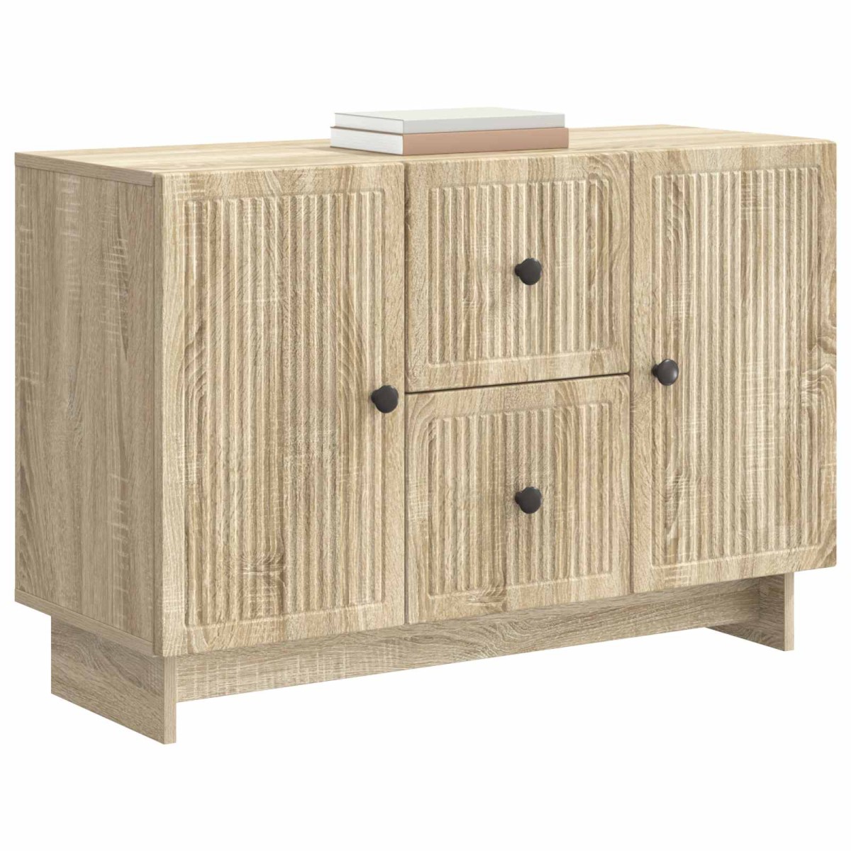 vidaXL Πλαϊνό γραφείο με συρτάρι Sonoma Δρυς 89 x 34,5 x 60 εκ.