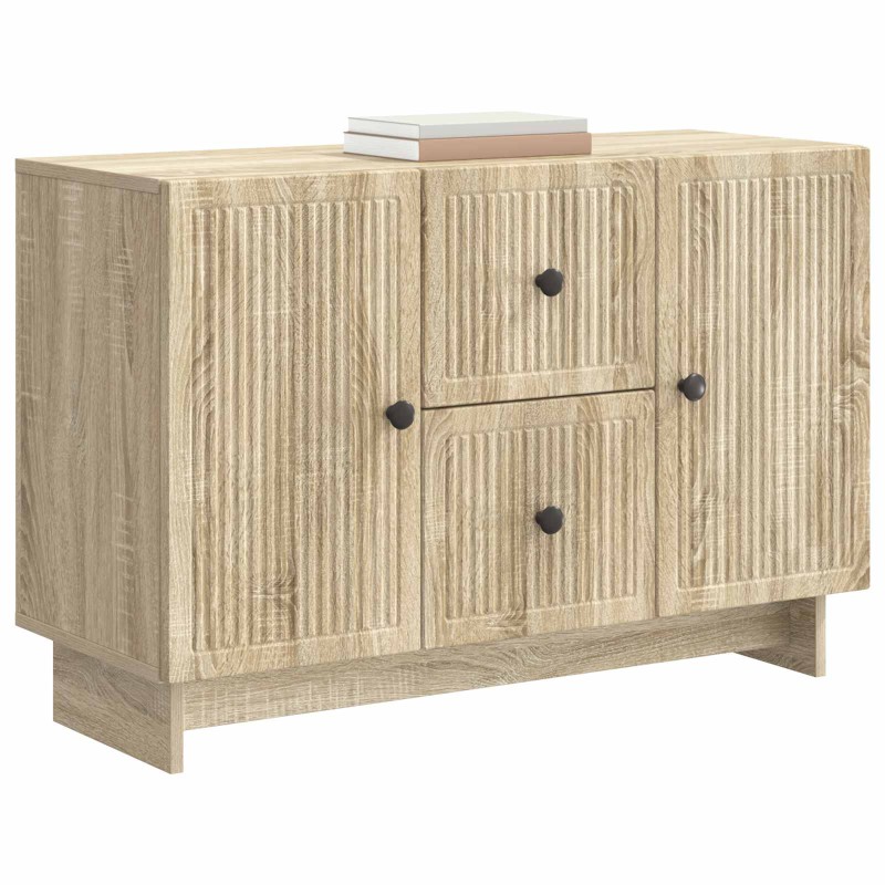 vidaXL Πλαϊνό γραφείο με συρτάρι Sonoma Δρυς 89 x 34,5 x 60 εκ.