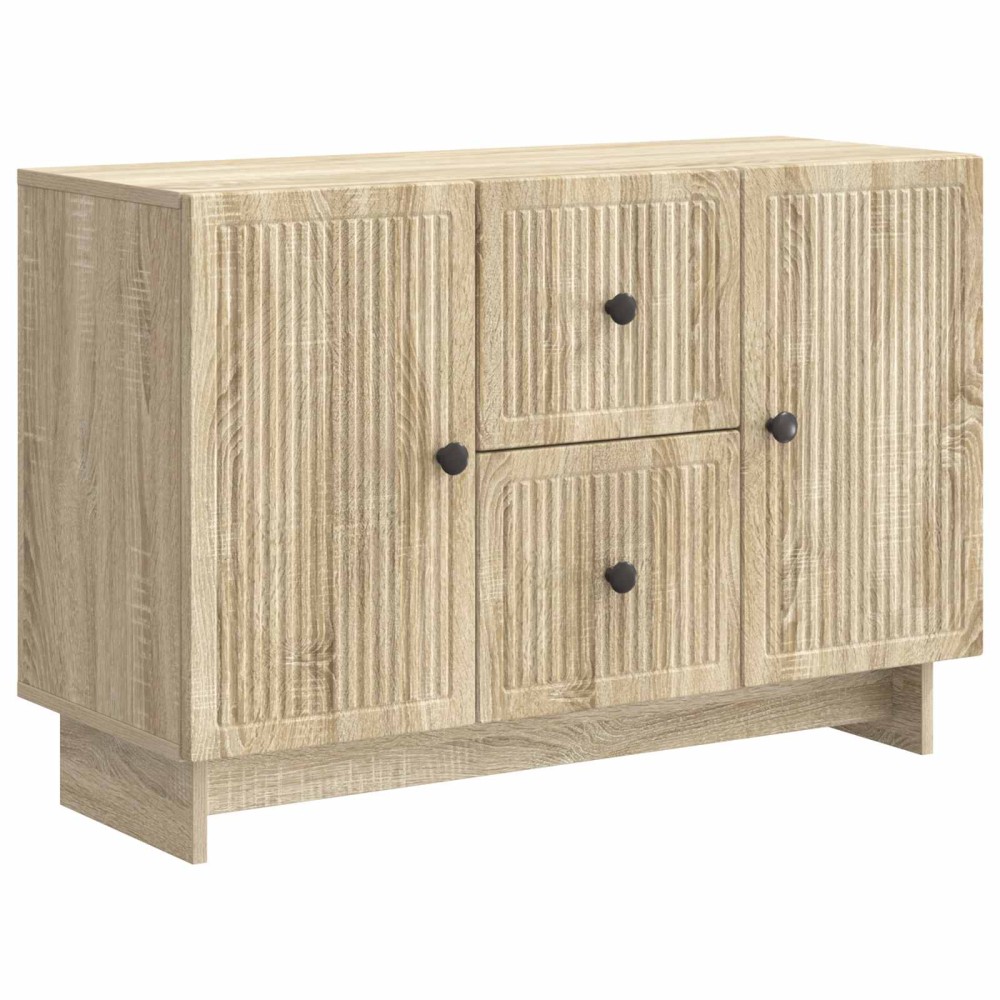 vidaXL Πλαϊνό γραφείο με συρτάρι Sonoma Δρυς 89 x 34,5 x 60 εκ.