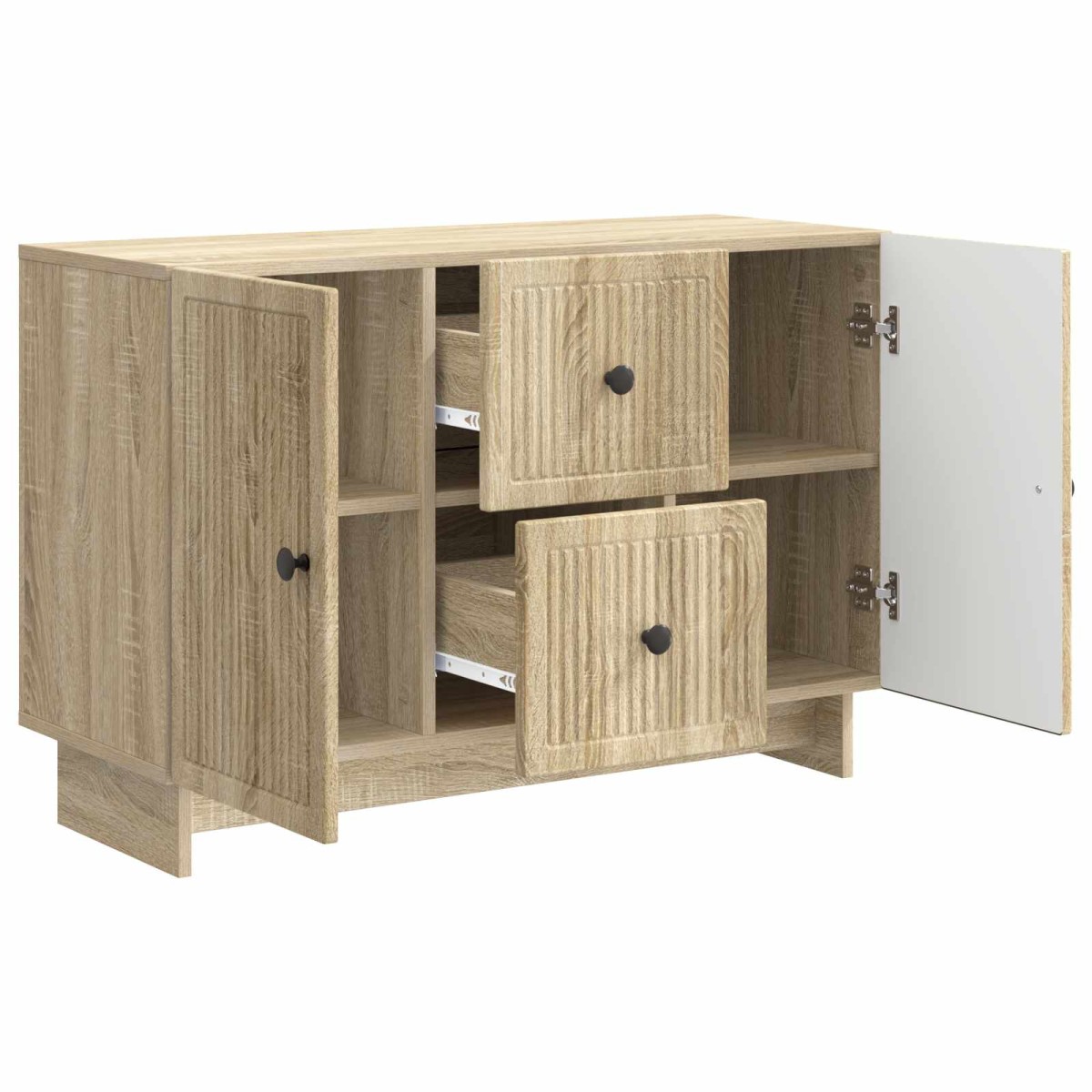 vidaXL Πλαϊνό γραφείο με συρτάρι Sonoma Δρυς 89 x 34,5 x 60 εκ.