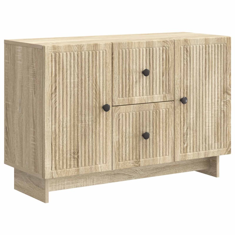 vidaXL Πλαϊνό γραφείο με συρτάρι Sonoma Δρυς 89 x 34,5 x 60 εκ.