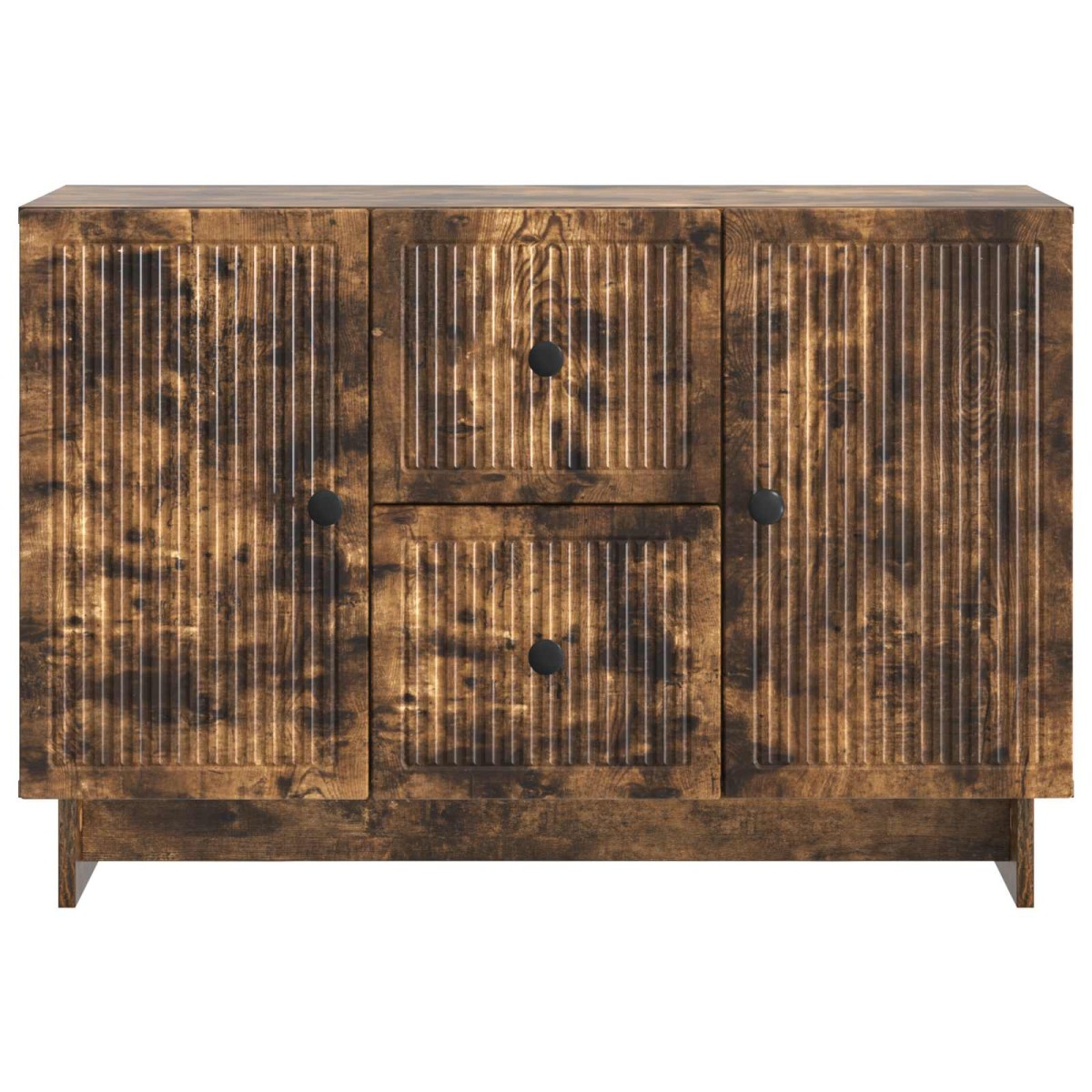 vidaXL Πλαϊνό γραφείο Καπνισμένο Ξύλο Δρυός 89 x 34,5 x 60 εκ.