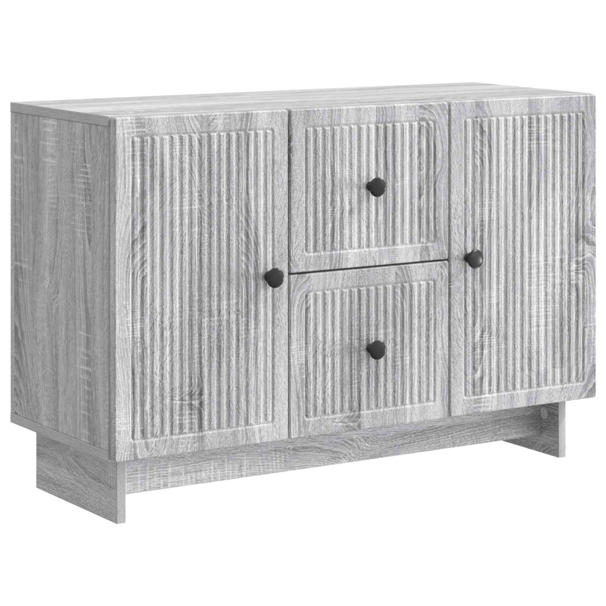 vidaXL Πλαϊνό γραφείο με συρτάρι Γκρι Sonoma 89 x 34,5 x 60 εκ.