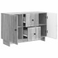 vidaXL Πλαϊνό γραφείο με συρτάρι Γκρι Sonoma 89 x 34,5 x 60 εκ.