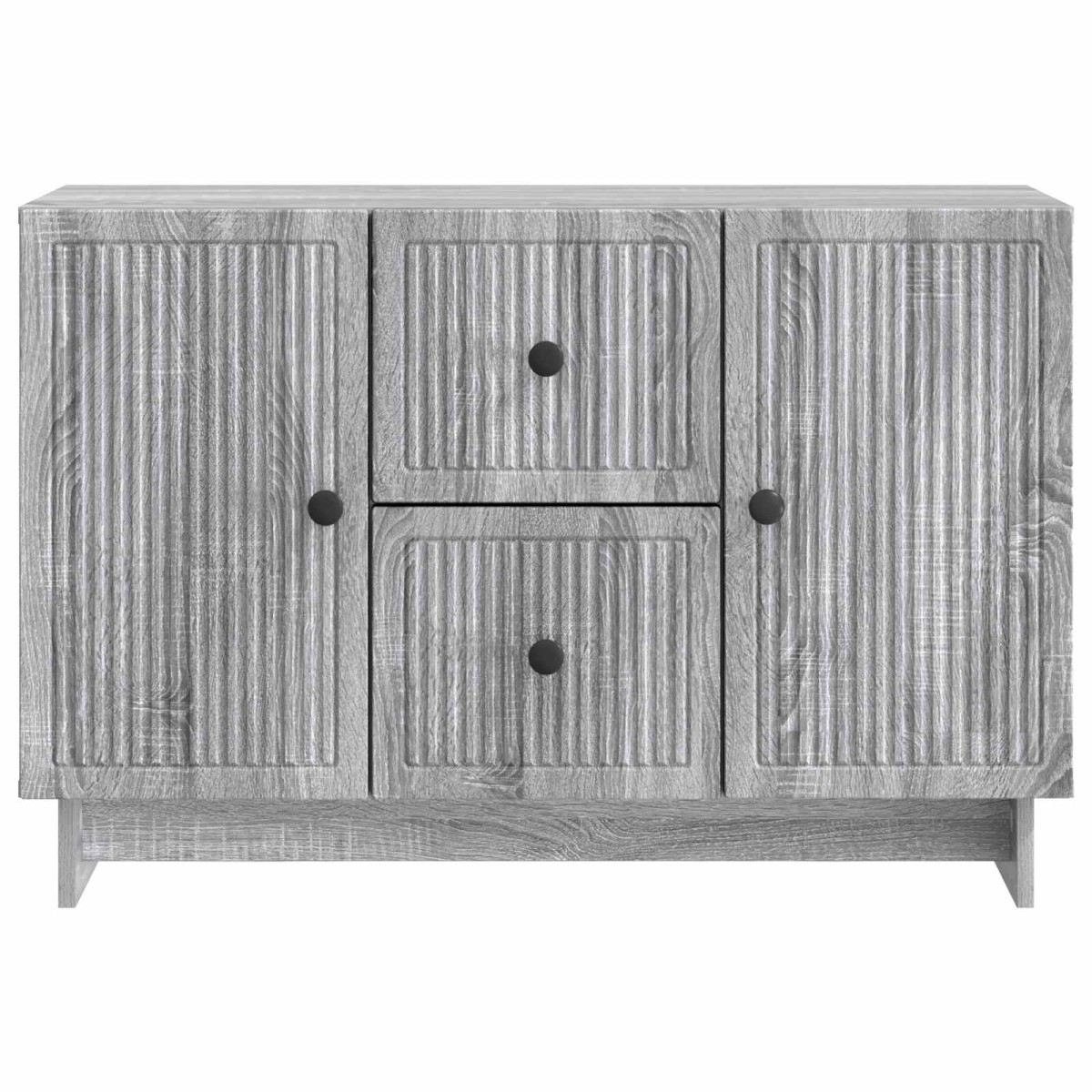 vidaXL Πλαϊνό γραφείο με συρτάρι Γκρι Sonoma 89 x 34,5 x 60 εκ.
