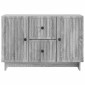vidaXL Πλαϊνό γραφείο με συρτάρι Γκρι Sonoma 89 x 34,5 x 60 εκ.
