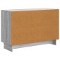 vidaXL Πλαϊνό γραφείο με συρτάρι Γκρι Sonoma 89 x 34,5 x 60 εκ.